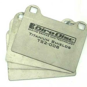 Girodisc Rear Titanium Pad Shields | 2003-2006 Mitsubishi Evo (TS-0961-4)
