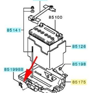 Mitsubishi OEM Battery Tray Mounting Bolt | 2003-2006 Mitsubishi Lancer Evolution 8/9 (MS240145)