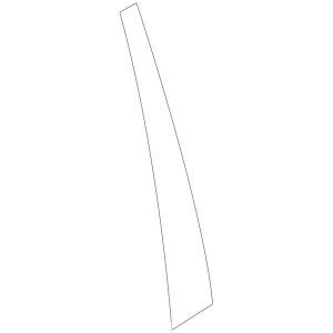 Mitsubishi OEM Rear Door Center Tape (RH) | 2003-2006 Mitsubishi Evo 8/9 (7410A032XA)