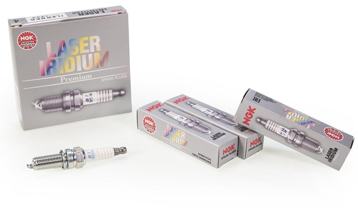 NGK Laser Iridium Spark Plugs - Full Set | 2008-2015 Mitsubishi Evo X (ILKR8E6 SET)