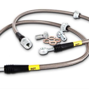 Stoptech Stainless Steel Braided Front Brake Lines | 2008-2015 Mitsubishi Lancer Evolution X (950.46007)