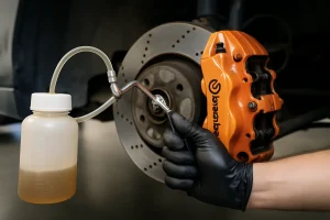 Bleed Evo X Brembos Like a Track Tech